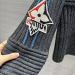 Louis Vuitton Women LV SKI Contrast Accent Cropped Pullover Wool Yack Coal - Image 9