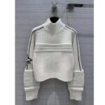 Louis Vuitton Men LV SKI Contrast Accent Pullover Wool Yack Milky White - Bild 2