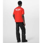 Louis Vuitton Men LV SKI Short-Sleeved Cotton T-Shirt Regular Fit Cherry Red Cotton - immagine 15