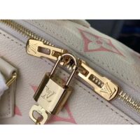 Louis Vuitton Women LV Speedy Bandoulière 20 Latte Chamallow Embossed Grained Cowhide Leather (7)