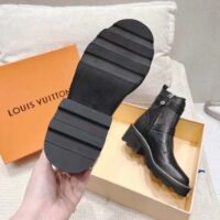 Louis Vuitton Women Shoes LV Beaubourg Ankle Boot Black Calf Leather Micro Outsole (9)