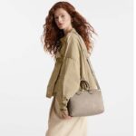 Louis Vuitton Women Speedy Bandoulière 25 Handbag Tourterelle Embossed Grained Cowhide Leather - Imagen 13
