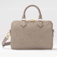 Louis Vuitton Women Speedy Bandoulière 25 Handbag Tourterelle Embossed Grained Cowhide Leather (14)