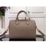 Louis Vuitton Women Speedy Bandoulière 25 Handbag Tourterelle Embossed Grained Cowhide Leather - Imagen 3