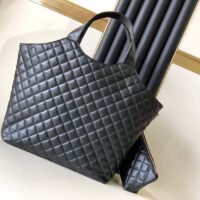 Saint Laurent YSL Women Icare Maxi Shopping Bag Quilted Lambskin Black STYLE ID 698651AAANG1000 (4)