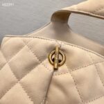 Saint Laurent YSL Women Icare Maxi Shopping Bag Quilted Nubuck Suede Beige STYLE ID 698651AABR89748 - immagine 10