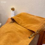 Saint Laurent YSL Women Jamie 4.3 Suede Large Soft Nappa Bag Brown Caramel Style ID 7424311U8P72102 - Image 8