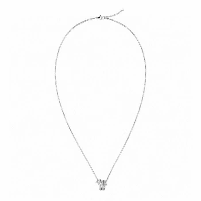 Chanel Women CC Étoile Filante Necklace 18K White Gold Diamonds