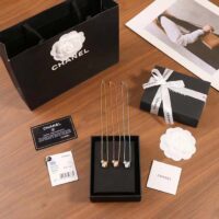 Chanel Women CC Étoile Filante Necklace 18K White Gold Diamonds (12)