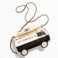 Chanel Women CC Mini Van Minaudiere Plexi Enamel Strass Black (4)