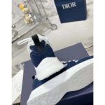 Dior Unisex CD B27 Low-Top Sneaker White Smooth Calfskin Blue Denim Oblique Galaxy Leather Reference: 3SN272ZAC_H580 - Imagen 8
