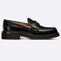 Dior Unisex CD Dior Boy Loafer Black Brushed Calfskin Christian Dior Paris Signature (4)