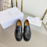 Dior Unisex CD Dior Boy Loafer Black Brushed Calfskin Christian Dior Paris Signature - Image 6