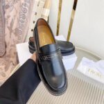 Dior Unisex CD Dior Boy Loafer Black Brushed Calfskin Christian Dior Paris Signature - Image 9