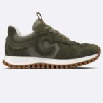 Dior Unisex C'est Dior Sneaker Khaki Pelle Scamosciata Vitello Mesh Riferimento KCK403SUH_S23H