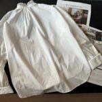 Dior Women CD Blouse White Cotton Poplin Bee Loose Fit Long Sleeves - immagine 3