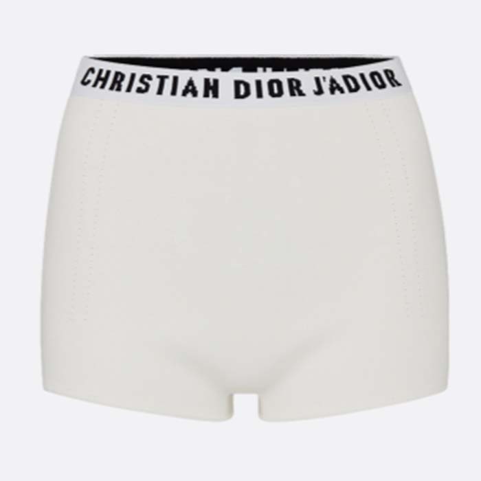 Dior Women CD Briefs White Stretch Viscose 'CHRISTIAN DIOR J'ADIOR' Signature