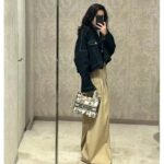 Dior Women CD Cropped Jacket Deep Blue Cotton Denim Bee Unlined - Imagen 11