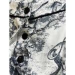 Dior Women CD Dior Chez Moi Pants White Silk Twill Navy Blue Toile De Jouy - Image 7