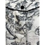 Dior Women CD Dior Chez Moi Pants White Silk Twill Navy Blue Toile De Jouy - Image 8