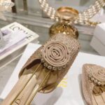 Dior Women CD Dior Rose Pump Nude Suede Calfskin Strass White Resin Pearls Reference: KCB876CST_S55U - Image 5