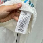 Dior Women CD Embroidered Sweater White Technical Mohair Alpaca Knit - immagine 11