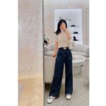 Dior Women CD Macrocannage Polo Shirt Ecru Alpaca Cashmere Silk Openwork Knit - immagine 11