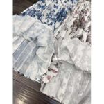 Dior Women CD Mid-Length Pleated Skirt Ecru Cotton Denim Multicolor Toile De Jouy Mexico - Image 8