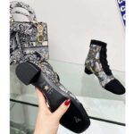 Dior Women CD Naughtily-D Ankle Boot Mesh Embroidered Black Butterfly Metallic Thread Suede Calfskin KCI979BMT_S26X – Image 9