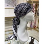 Dior Women CD Plan De Paris 90 Square Scarf Black White Silk Twill - Image 7