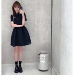 Dior Women CD Short Belted Shirt Dress Black Wool Silk - immagine 10