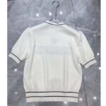 Dior Women Christian Dior Short-Sleeved Sweater Ecru Cashmere Wool Knit - Bild 5