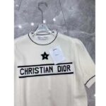 Dior Women Christian Dior Short-Sleeved Sweater Ecru Cashmere Wool Knit - Bild 6