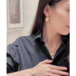 Dior Women Dior Tribales Earrings White Resin Pearls Latte Glass – Image 7