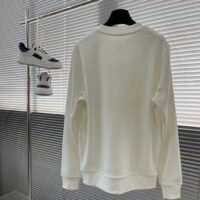 Gucci Men Cotton Gucci Firenze 1921 Hooded Sweatshirt White Jersey Long Sleeves Style ‎646953 XJD7O 9095 (5)