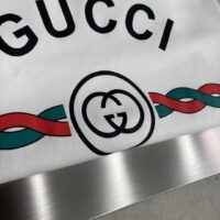 Gucci Men Cotton Gucci Firenze 1921 Hooded Sweatshirt White Jersey Long Sleeves Style ‎646953 XJD7O 9095 (5)