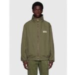 Gucci Men GG Lightweight Canvas Jacket Olive Green Nylon Interlocking G - Imagen 4