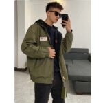Gucci Men GG Lightweight Canvas Jacket Olive Green Nylon Interlocking G - Imagen 3
