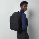 Gucci Unisex GG Backpack Black GG Rubber-Effect Leather Padded Mesh Back - immagine 11