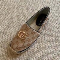 Gucci Unisex GG Matelassé Canvas Espadrille Double G Flat 2 CM Heel (5)