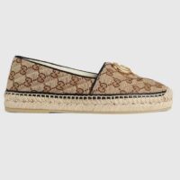 Gucci Unisex GG Matelassé Canvas Espadrille Double G Flat 2 CM Heel (5)