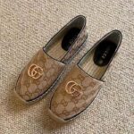 Gucci Unisex GG Matelassé Canvas Espadrille Double G Flat 2 CM Heel - immagine 6