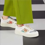 Gucci Unisex GG Sneaker White Leather Rubber Sole Mid-Heel – Image 13