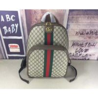 Gucci Unisex Ophidia GG Backpack Beige Ebony GG Supreme Canvas Double G Style ‎779901 FABYY 9744 (5)