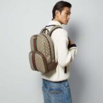 Gucci Unisex Ophidia GG Backpack Beige Ebony GG Supreme Canvas Double G Style ‎779901 FABYY 9744 – Image 11