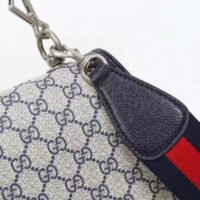 Gucci GG Women Blondie Medium Bag Beige Blue GG Supreme Canvas (1)