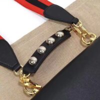 Gucci Women GG Blondie Medium Top Handle Bag Black Leather (4)