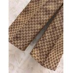 Gucci Men GG Canvas Pant Belt Loops Wide Leg Cropped Length - Imagen 5