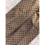 Gucci Men GG Canvas Pant Belt Loops Wide Leg Cropped Length - Imagen 6