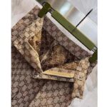 Gucci Men GG Canvas Pant Belt Loops Wide Leg Cropped Length - Imagen 9